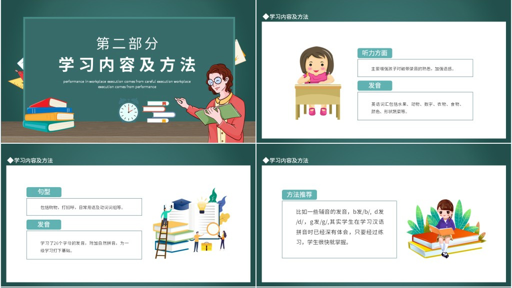 家长会新英语教师PPT模板