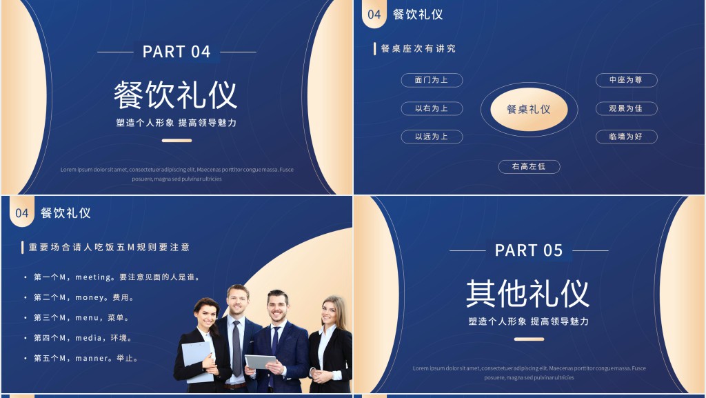 领导者形象与礼仪培训PPT模板 领导者形象与礼仪培训PPT模板