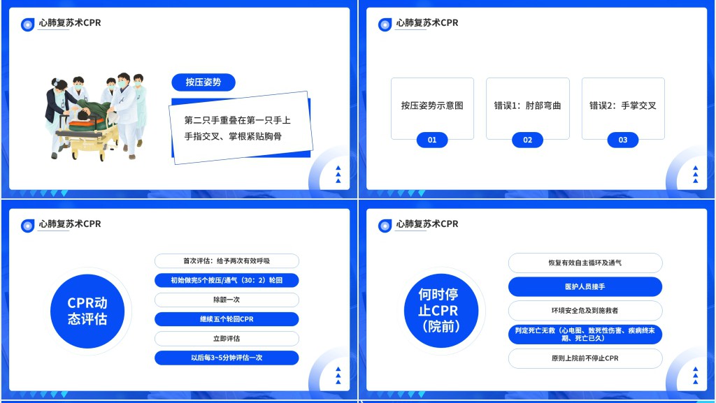 日常急救知识宣讲的PPT模板 日常急救知识宣讲的PPT模板