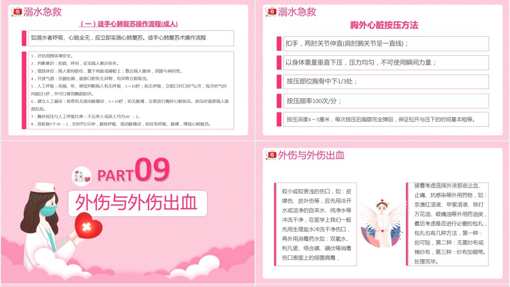 卡通风日常急救自救知识PPT课件 卡通风日常急救自救知识PPT课件