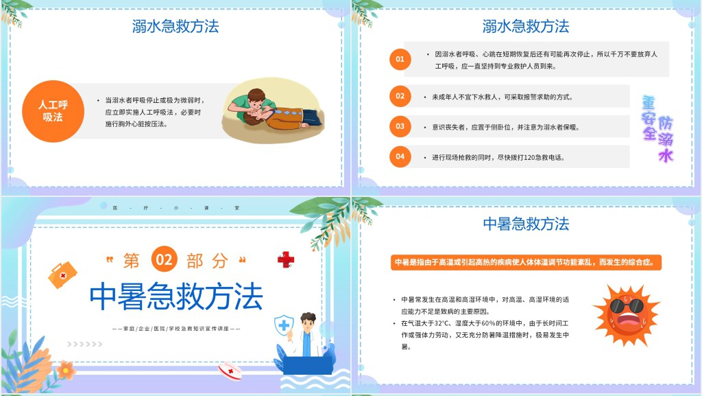 家庭日常急救措施知识培训PPT模板 家庭日常急救措施知识培训PPT模板
