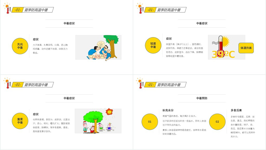 健康小课堂防中暑PPT课件 健康小课堂防中暑PPT课件