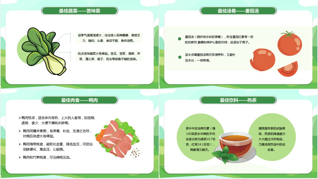 高温如何防中暑PPT模板 高温如何防中暑PPT模板