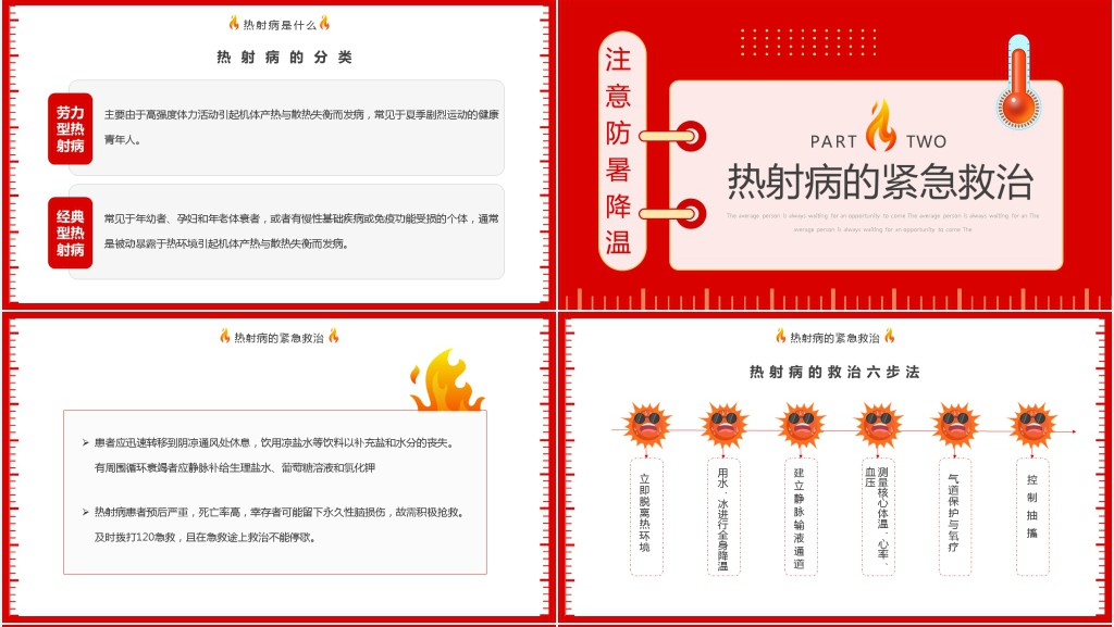 防止热射病知识普及PPT 防止热射病知识普及PPT
