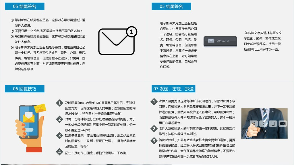 电子邮件书写规范礼仪培训PPT模板