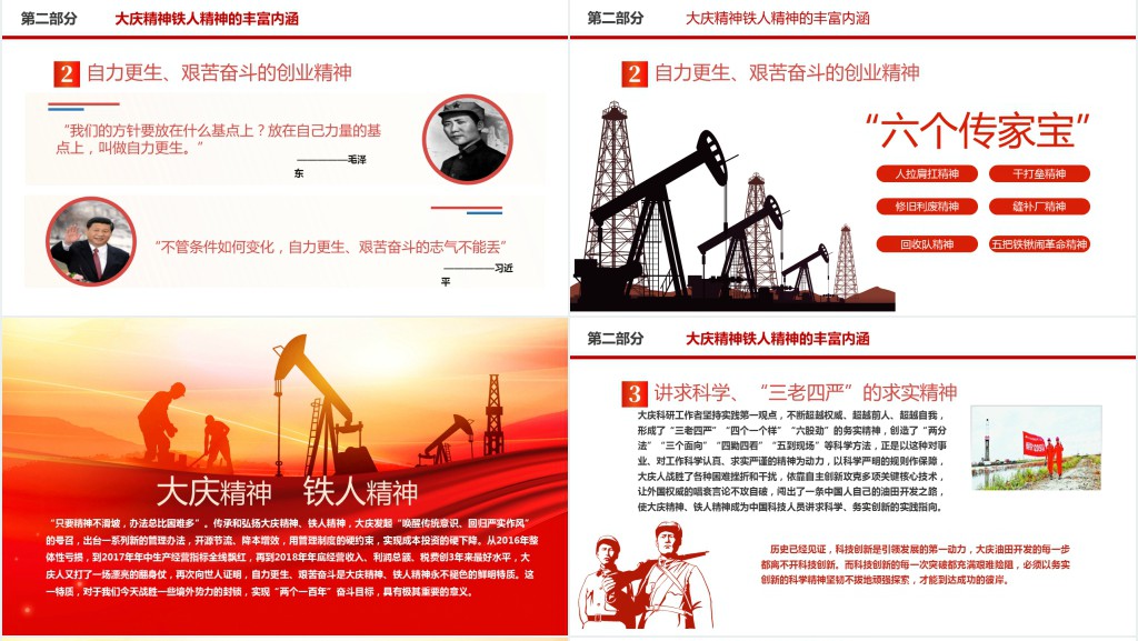 大庆精神和铁人精神解读PPT党课 大庆精神和铁人精神解读PPT党课