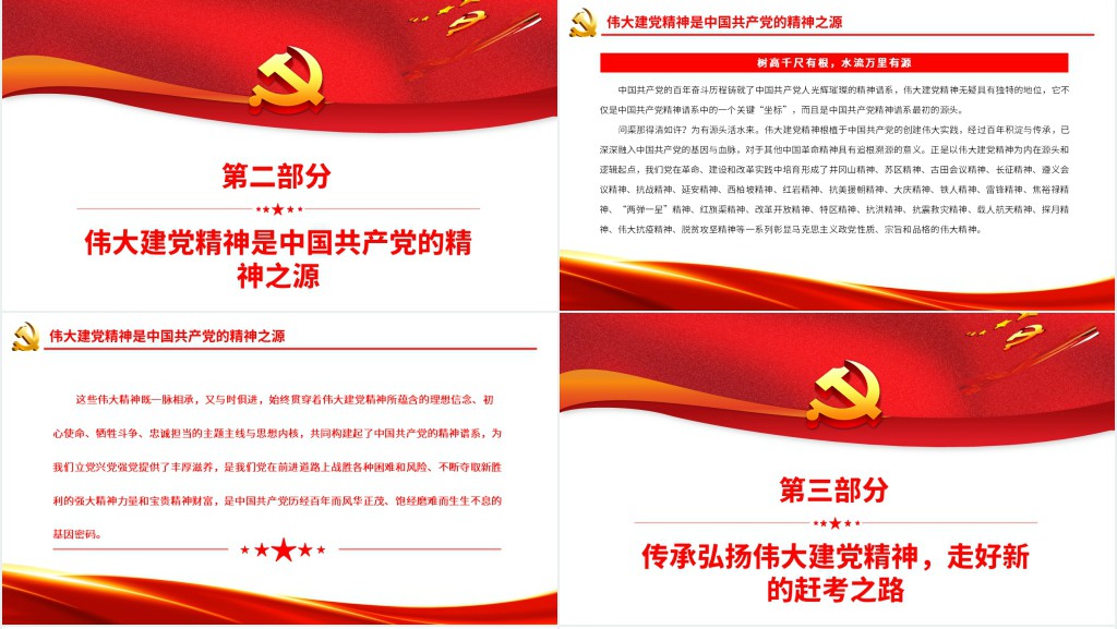 在新征程上传承弘扬好伟大建党精神PPT党课 在新征程上传承弘扬好伟大建党精神PPT党课