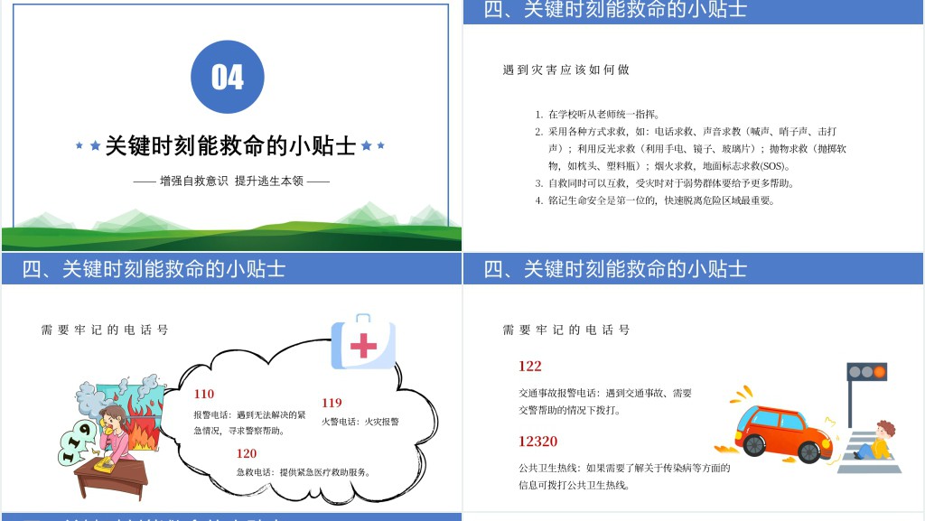 卡通风5.12减灾减震班会主题PPT课件 卡通风5.12减灾减震班会主题PPT课件