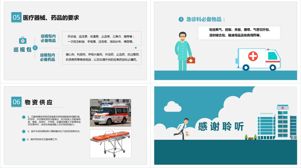 医院突发事件安全应急处理预案PPT模板
