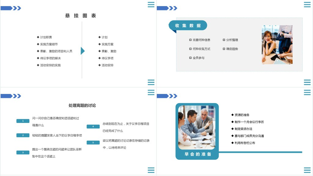 简约风企业公司会与管理知识培训PPT课件