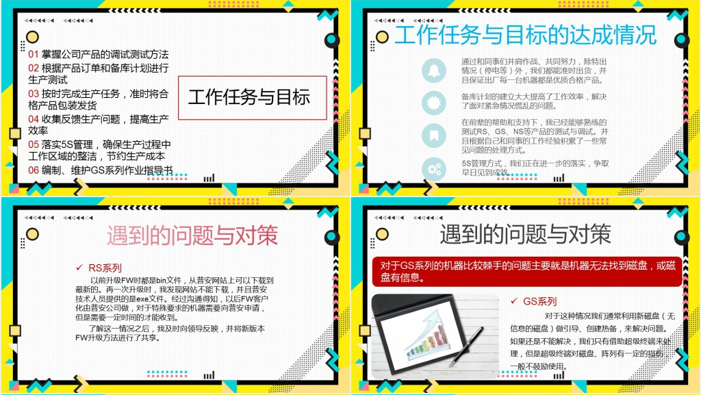 创意波普风述职报告