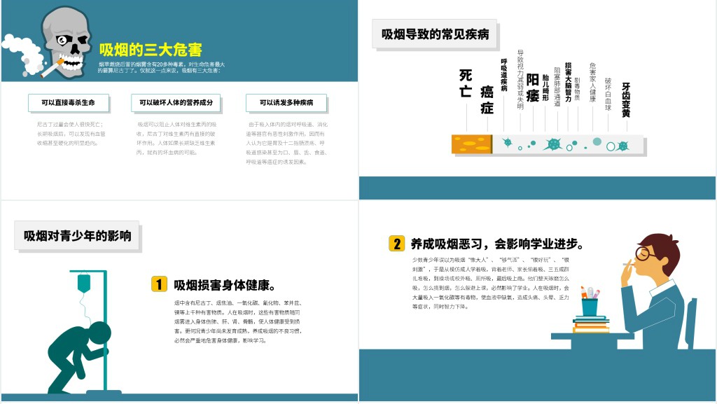 禁烟及安全教育PPT课件 禁烟及安全教育PPT课件