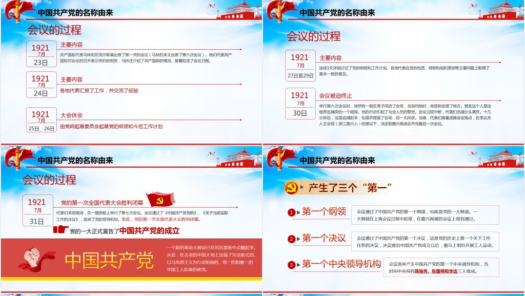 感受觉醒年代PPT党课 感受觉醒年代PPT党课
