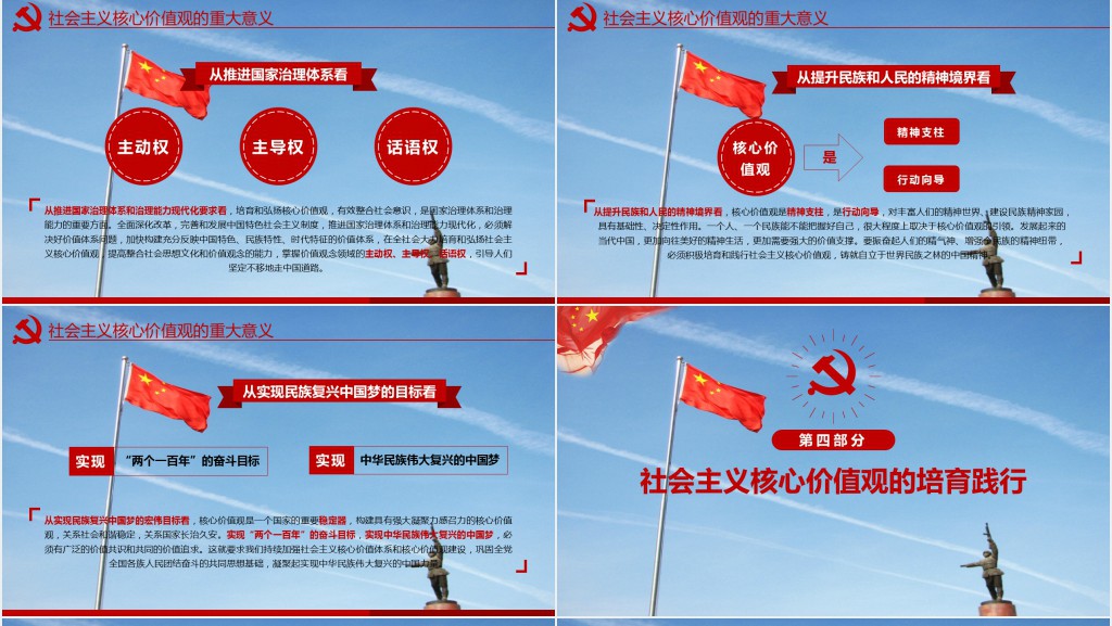 社会主义核心价值观党建PPT党课 社会主义核心价值观党建PPT党课