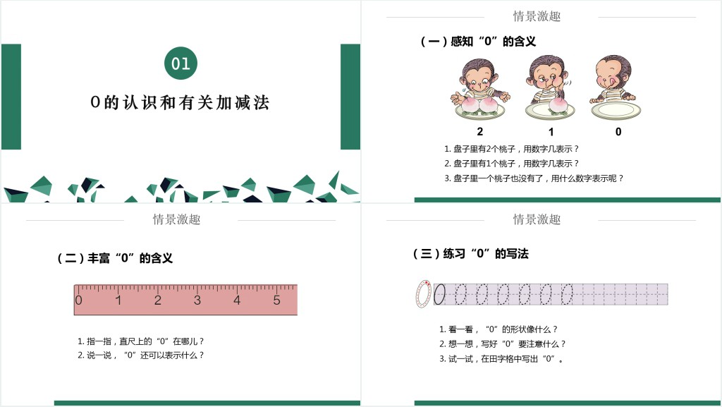 人教版小学一年级数学上册第三课第四课时:1~5的认识和加减法——0的认识和有关的加减法PPT课件 人教版小学一年级数学上册第三课第四课时:1~5的认识和加减法——0的认识和有关的加减法PPT课件