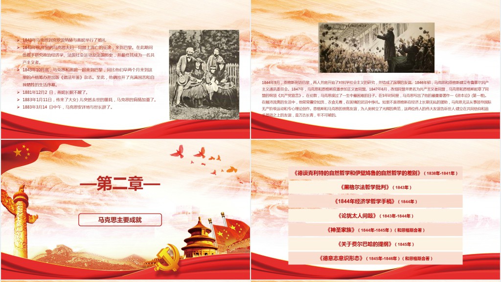 纪念马克思主义真理力量PPT模板