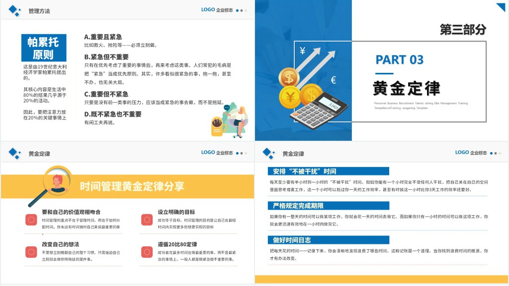时间管理培训PPT新员工入职培训季度年度员工能力培训