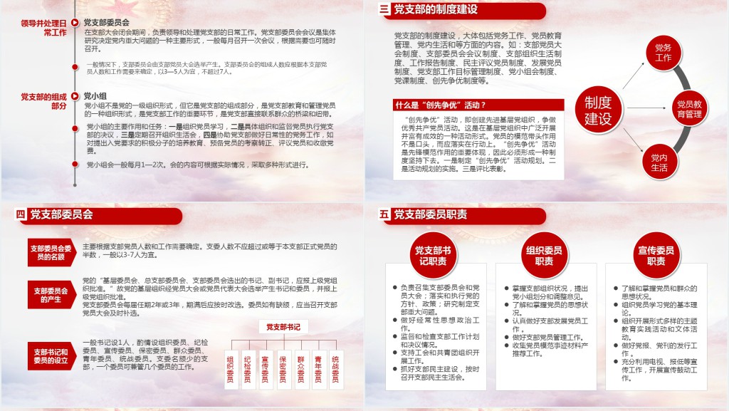党的基本知识基层党支部党务工作流程培训PPT党课 党的基本知识基层党支部党务工作流程培训PPT党课