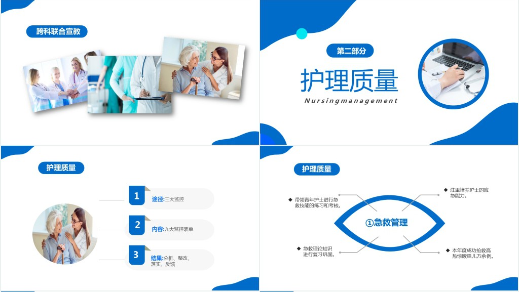 医院科室护士长工作述职报告PPT模板 医院科室护士长工作述职报告PPT模板