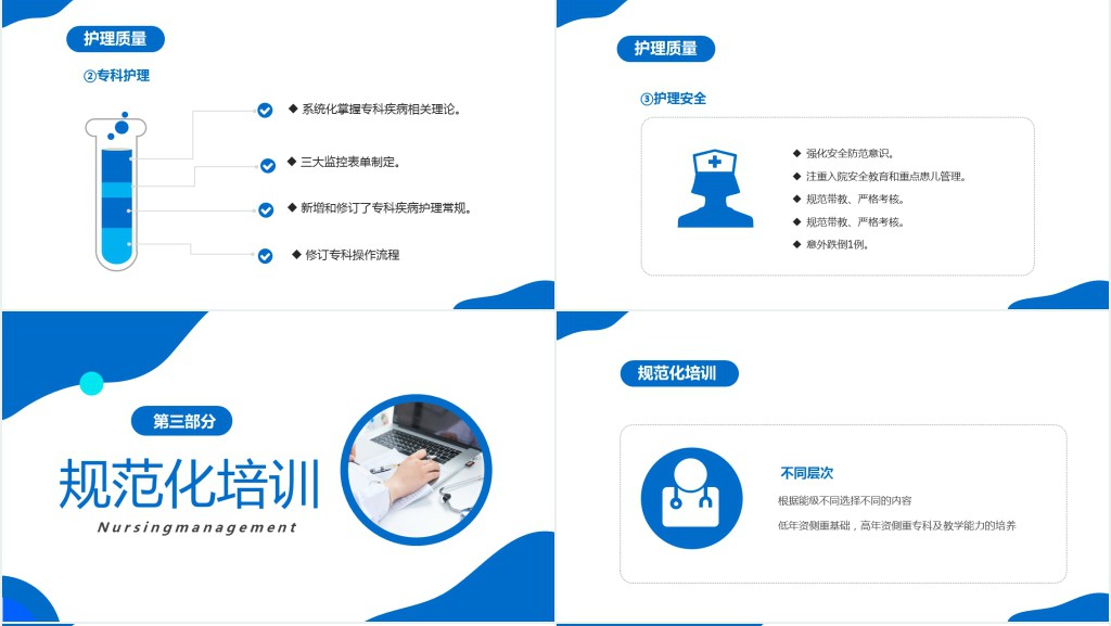医院科室护士长工作述职报告PPT模板 医院科室护士长工作述职报告PPT模板