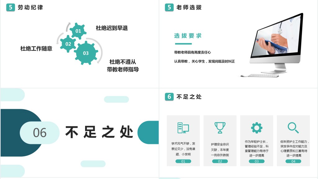 任职科室护士长述职报告PPT模板 任职科室护士长述职报告PPT模板