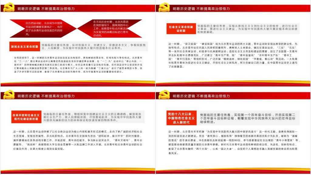 书写党领导青年运动的北京篇章PPT党课 书写党领导青年运动的北京篇章PPT党课