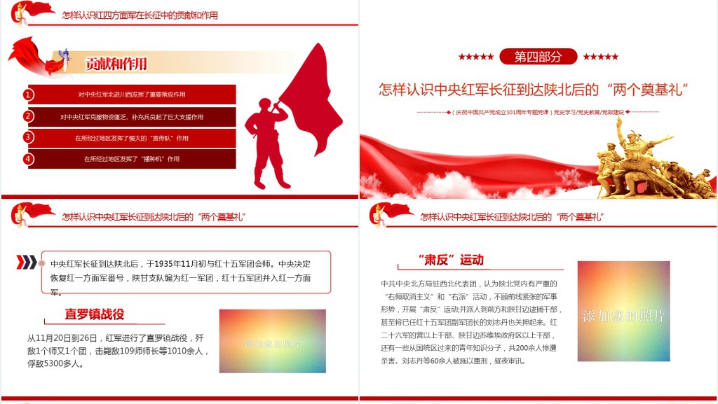 长征精神永放光芒PPT党课 长征精神永放光芒PPT党课