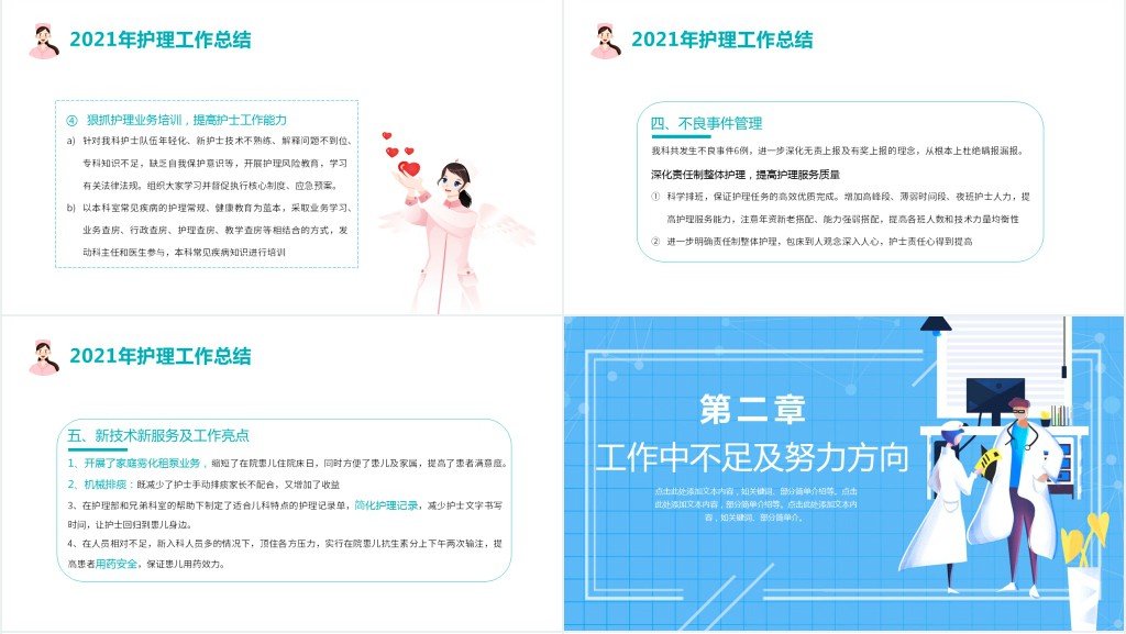 科室护士长的述职报告PPT模板 科室护士长的述职报告PPT模板