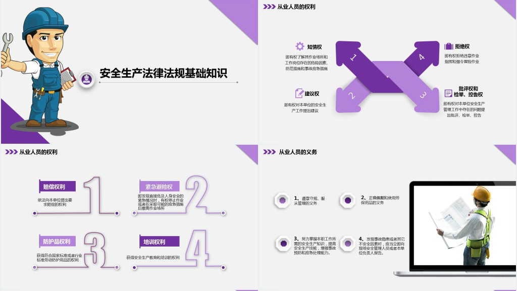 框架完整实用企业安全管理培训PPT模板