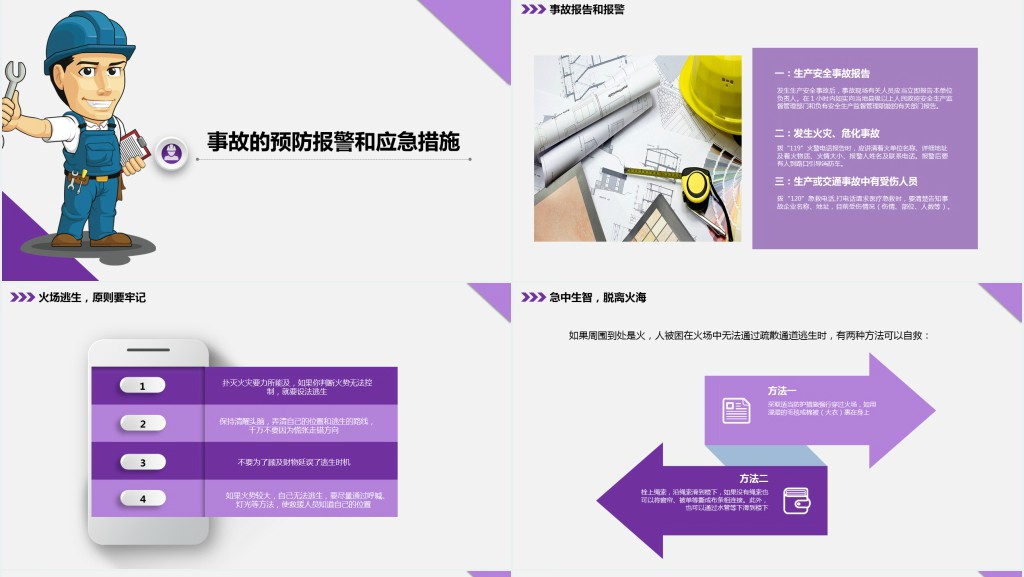 框架完整实用企业安全管理培训PPT模板