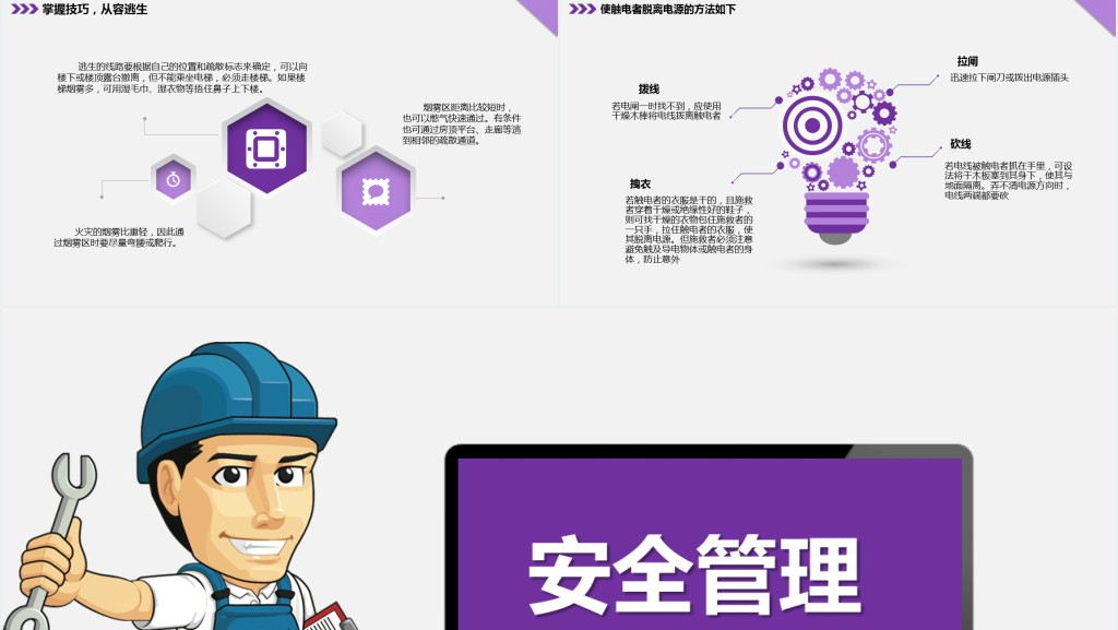 框架完整实用企业安全管理培训PPT模板