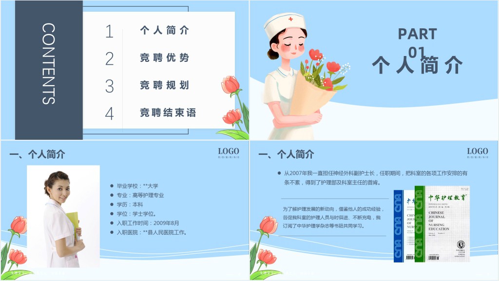 竞聘神经外科护士长演讲稿PPT模板 竞聘神经外科护士长演讲稿PPT模板