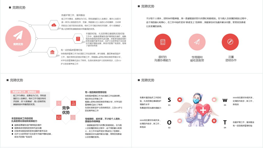 后背护士长竞聘演讲PPT模板 后背护士长竞聘演讲PPT模板