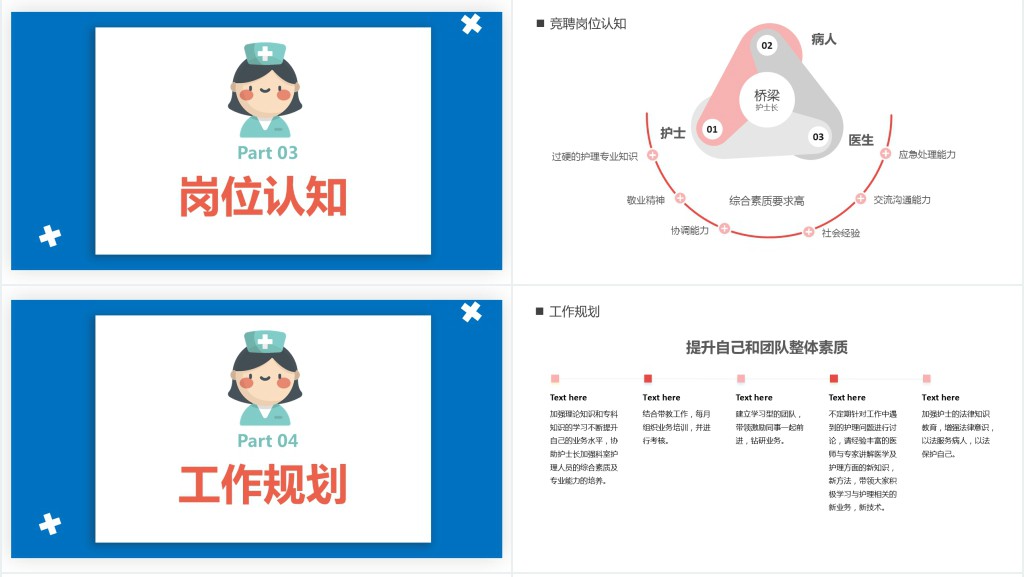 后背护士长竞聘演讲PPT模板 后背护士长竞聘演讲PPT模板