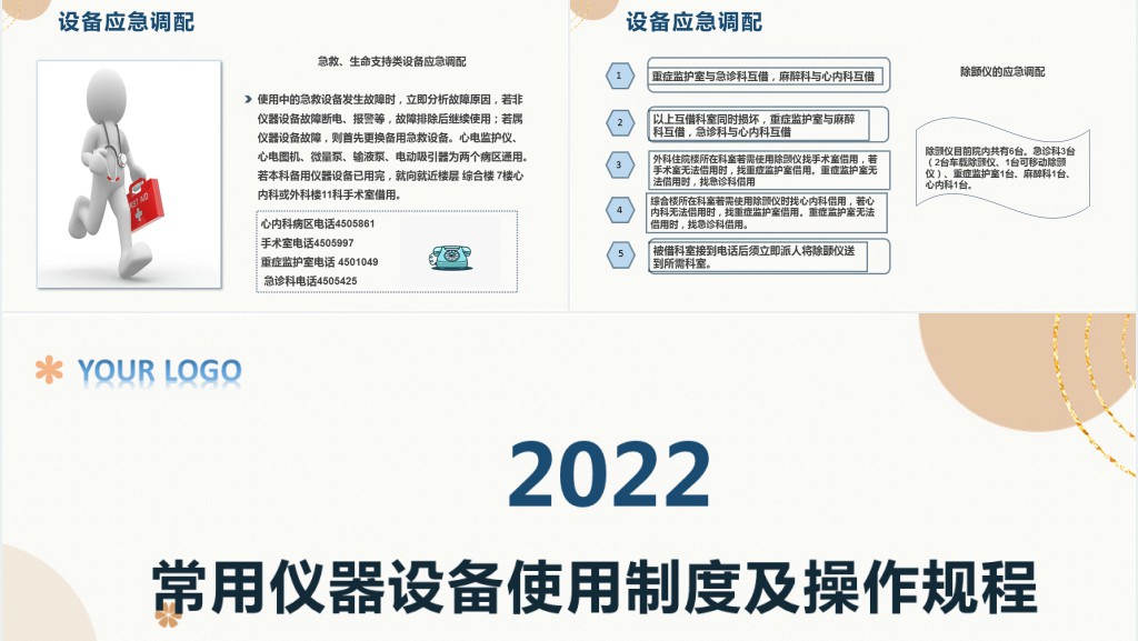 常用仪器设备使用制度及操作规程PPT清新扁平风医疗通用PPT