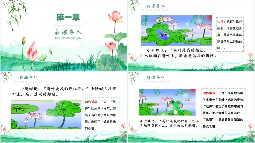 人教版小学一年级语文下册荷叶圆圆课文PPT课件 人教版小学一年级语文下册荷叶圆圆课文PPT课件
