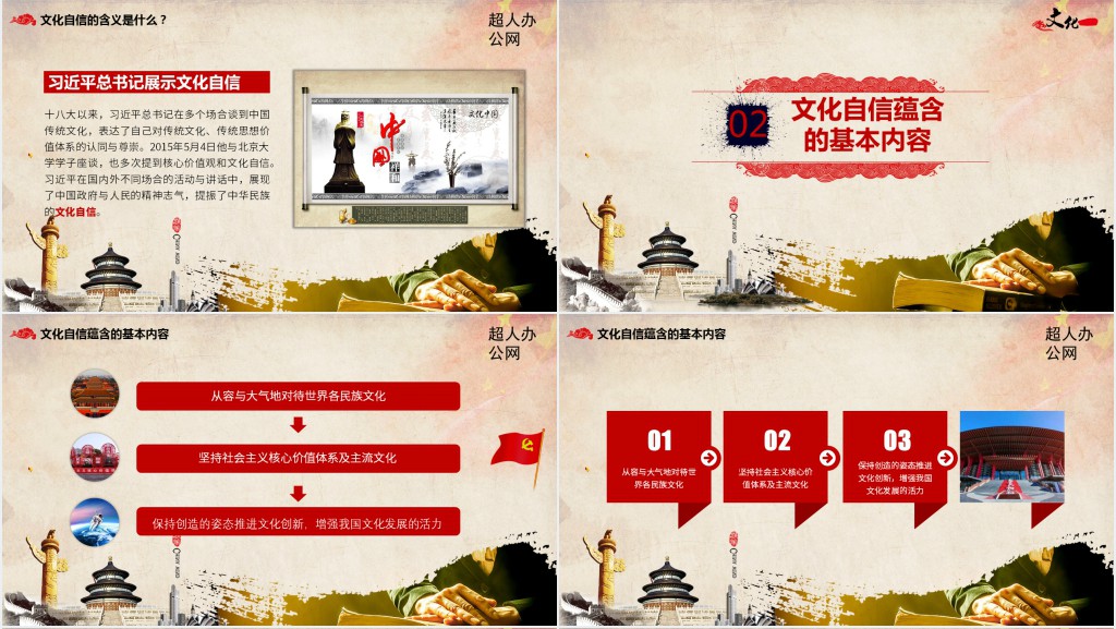 全面解析增强文化自信PPT党课 全面解析增强文化自信PPT党课