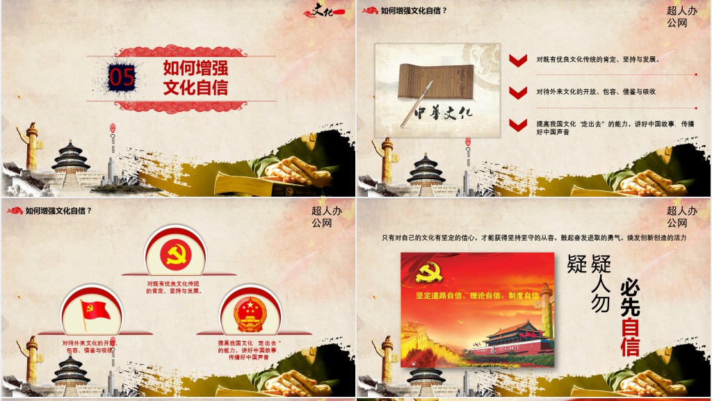 全面解析增强文化自信PPT党课 全面解析增强文化自信PPT党课