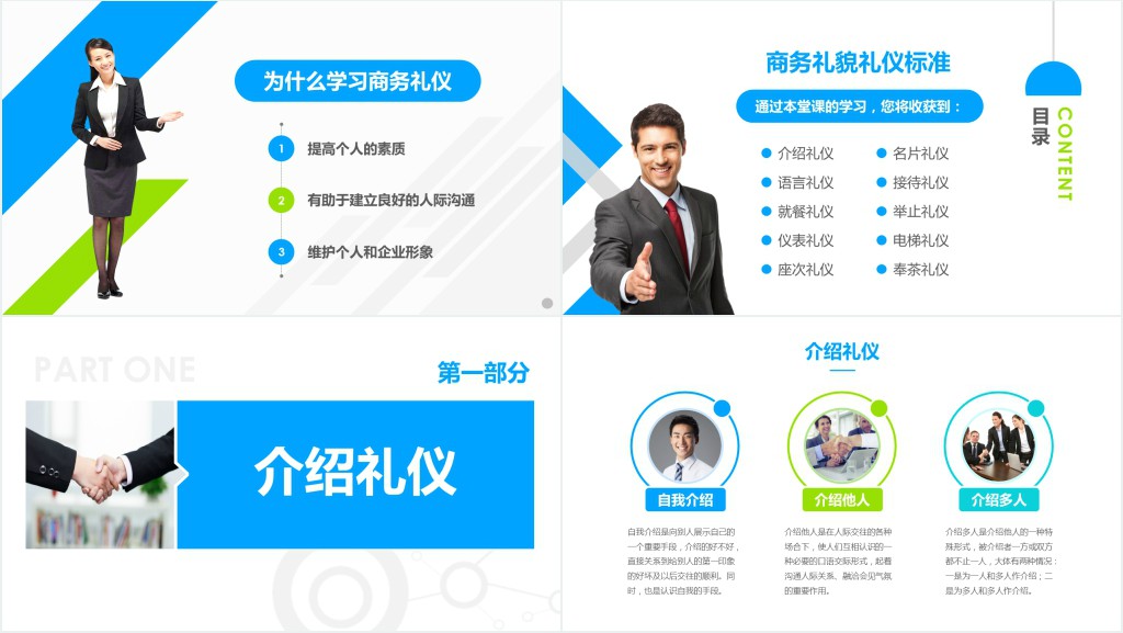 企业注重员工商务礼仪培训课程PPT课件