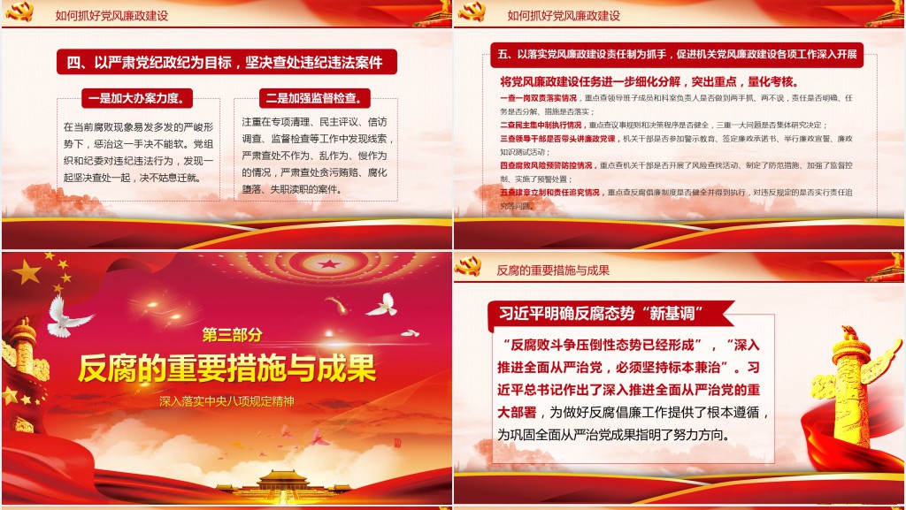 全面从严治党党建党风廉洁廉政建设PPT党课 全面从严治党党建党风廉洁廉政建设PPT党课