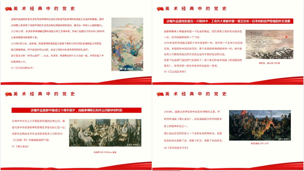 美术经典中的党史PPT党课 美术经典中的党史PPT党课