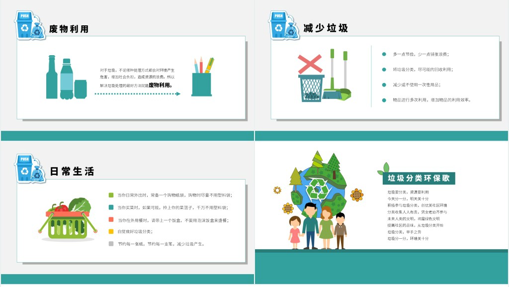 做好生活垃圾分类知识普及PPT模板 做好生活垃圾分类知识普及PPT模板