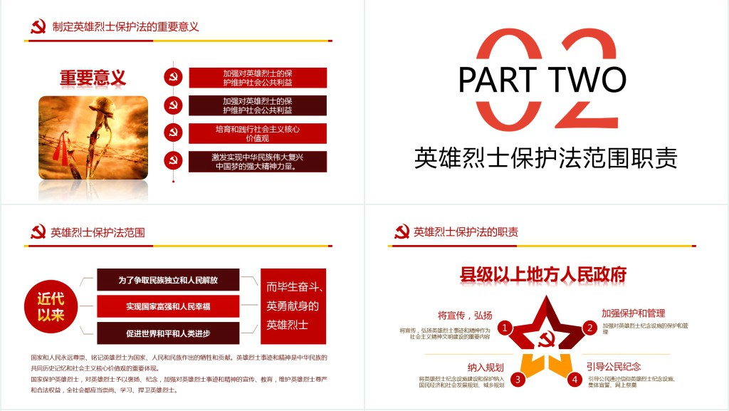 英雄烈士保护法PPT党课 英雄烈士保护法PPT党课