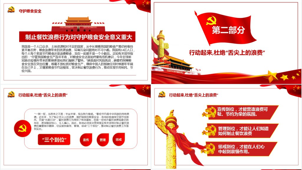 拒绝舌尖上的浪费杜绝餐饮浪费粮食安全PPT党课 拒绝舌尖上的浪费杜绝餐饮浪费粮食安全PPT党课