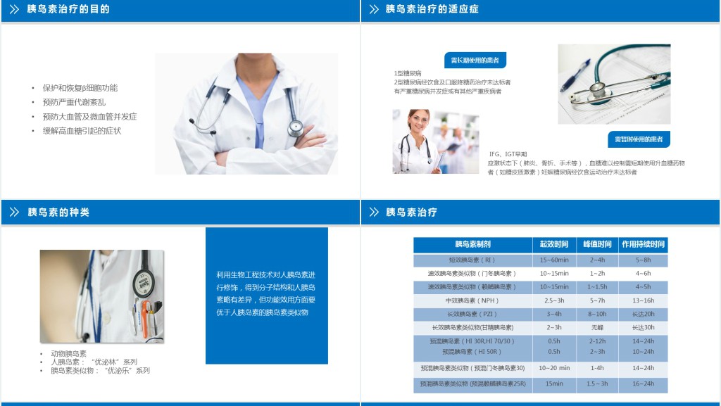 糖尿病病人的治疗宣教知识PPT模板 糖尿病病人的治疗宣教知识PPT模板