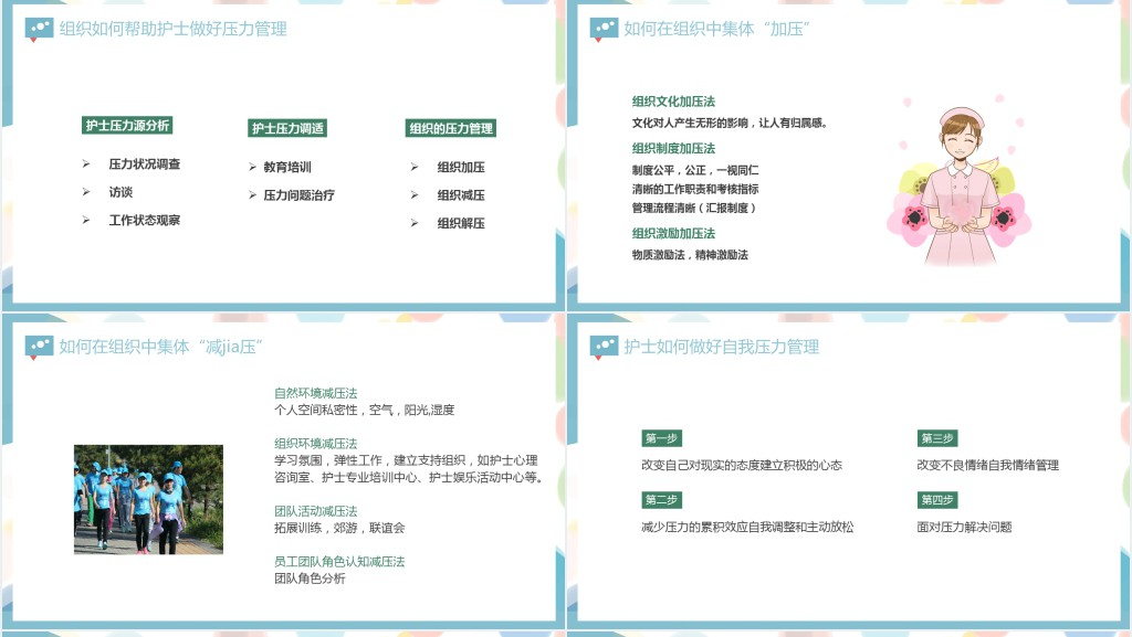护士压力及自我情绪管理PPT模板 护士压力及自我情绪管理PPT模板