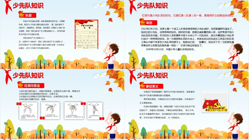 中国少先队周年诞辰主题队课PPT课件 中国少先队周年诞辰主题队课PPT课件