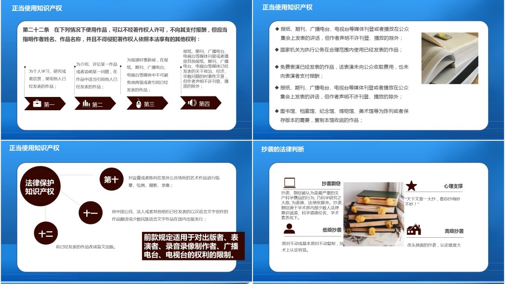 世界知识产权日宣传主题PPT模板 世界知识产权日宣传主题PPT模板