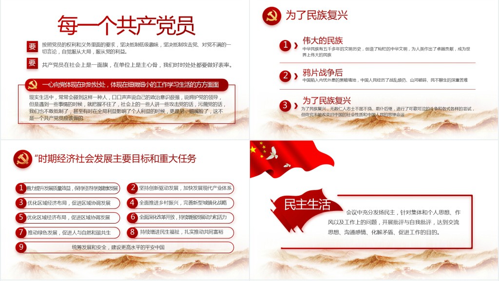党支部主题党日PPT党课 党支部主题党日PPT党课