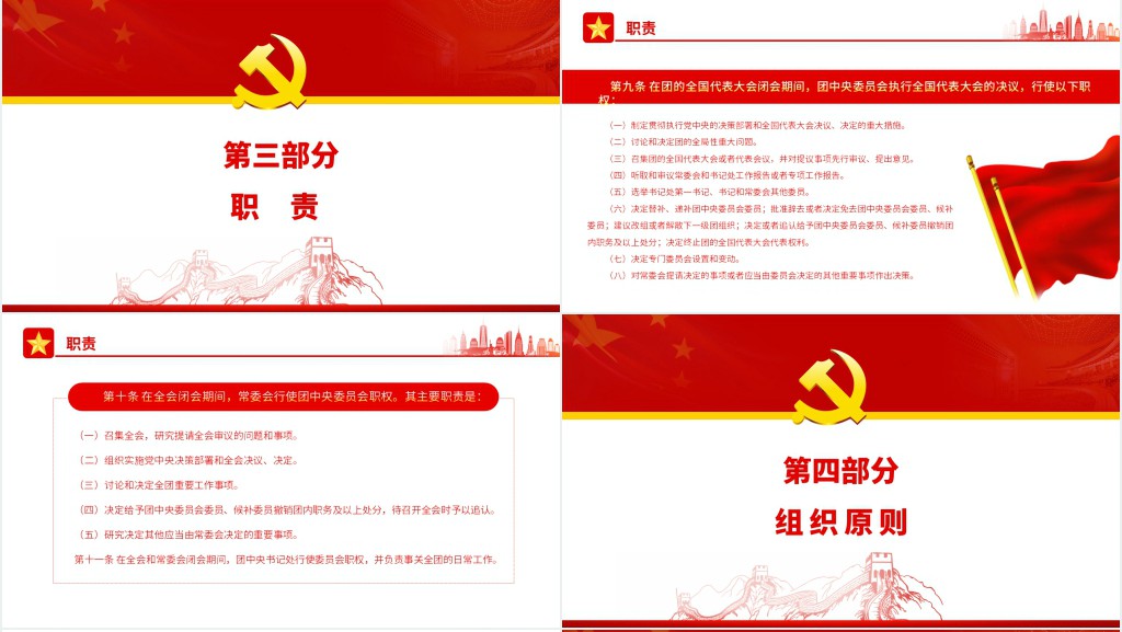 中国共产主义青年团中亚委员会工作条例PPT党课 中国共产主义青年团中亚委员会工作条例PPT党课